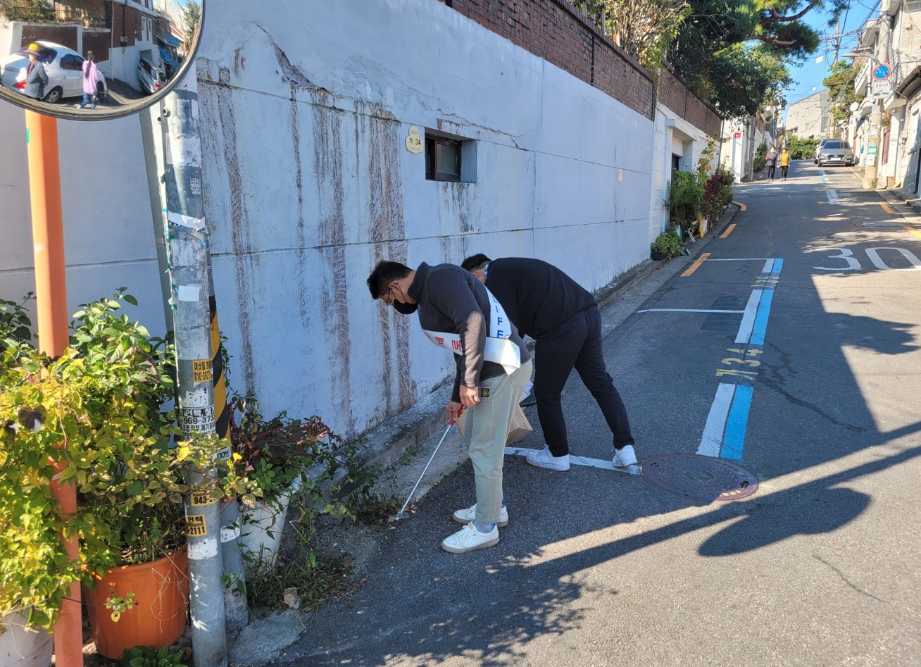 장위건강누림센터 줍깅(줍다+Jogging) 캠페인